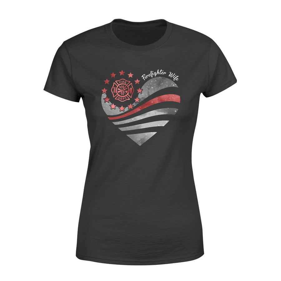 Apparel XS / Black TRL - Galaxy Flag Heart - Wife - Standard Women's T-shirt - DSAPP