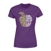 Apparel XS / Purple TRL - Half Apple Leopard Love Shirt - Standard Women's T-shirt - DSAPP