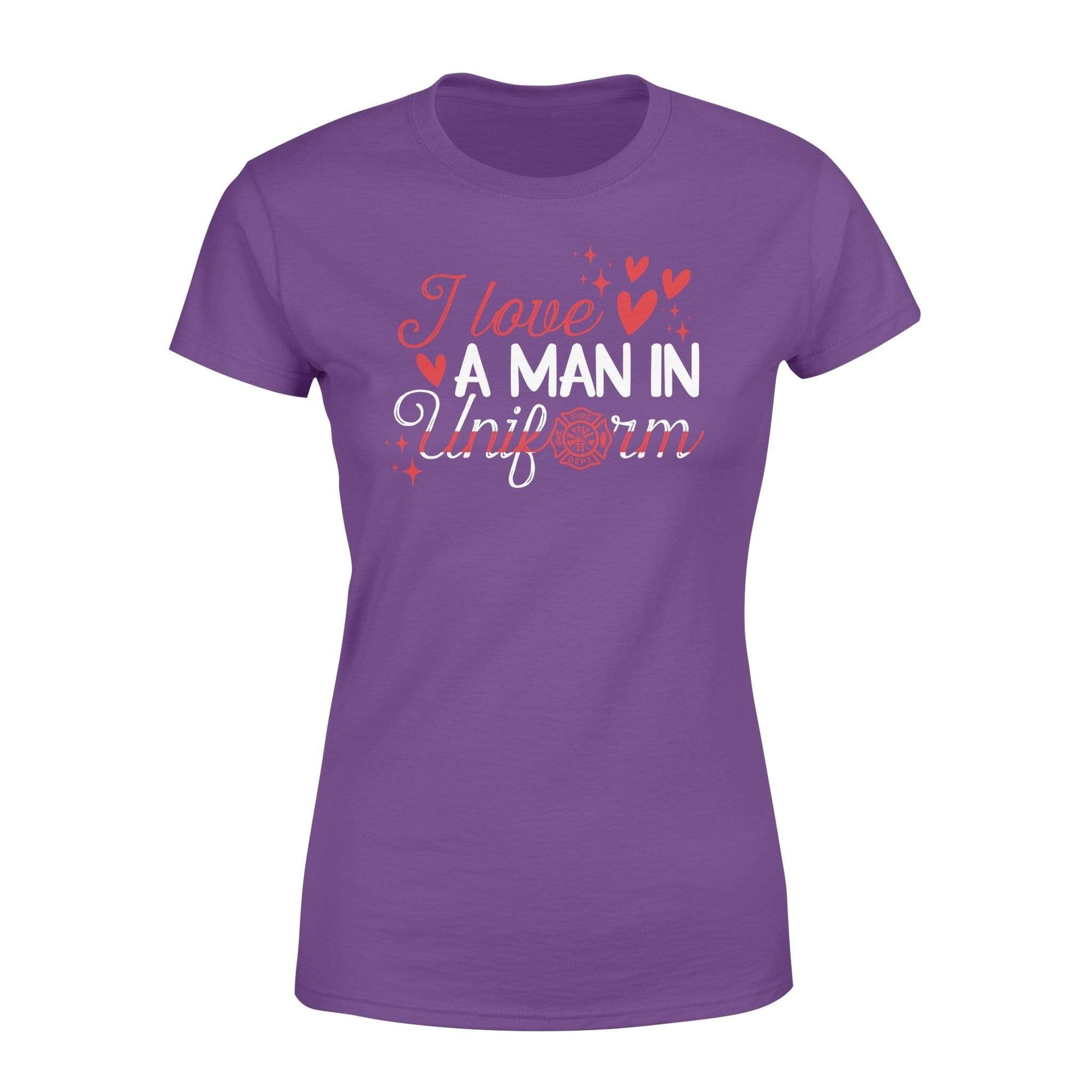 Apparel XS / Purple TRL - I Love A Man In Uniform - Standard Women's T-shirt - DSAPP