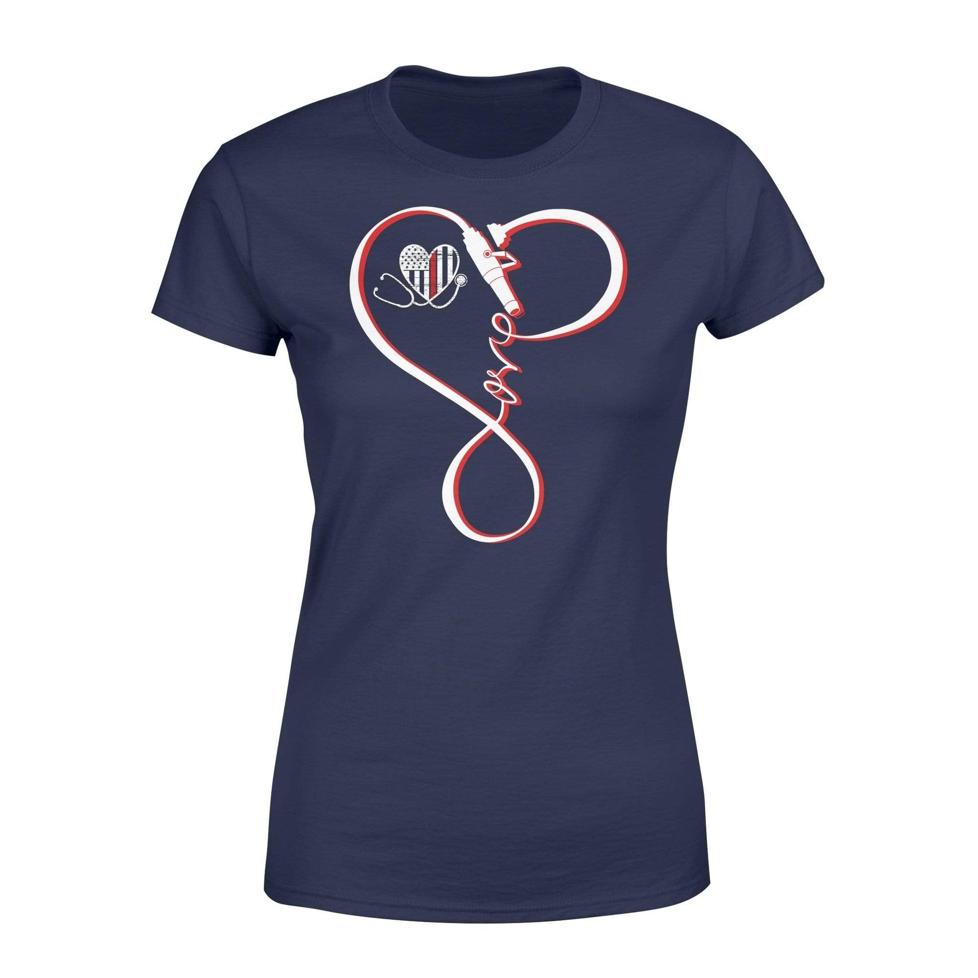 Apparel XS / Navy TRL Infinity Fire Hose Nurse Shirt - Standard Women's T-shirt - DSAPP