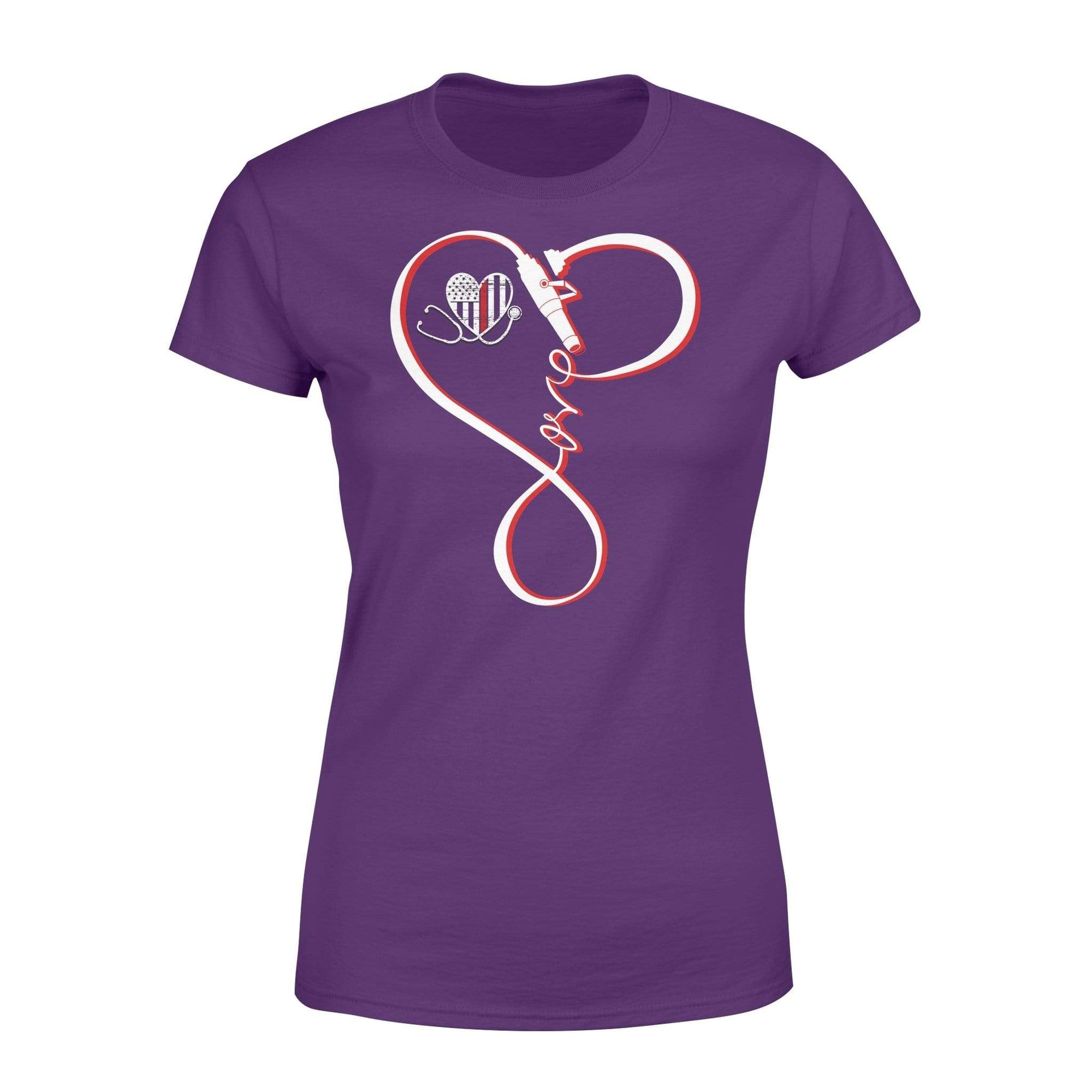 Apparel XS / Purple TRL Infinity Fire Hose Nurse Shirt - Standard Women's T-shirt - DSAPP