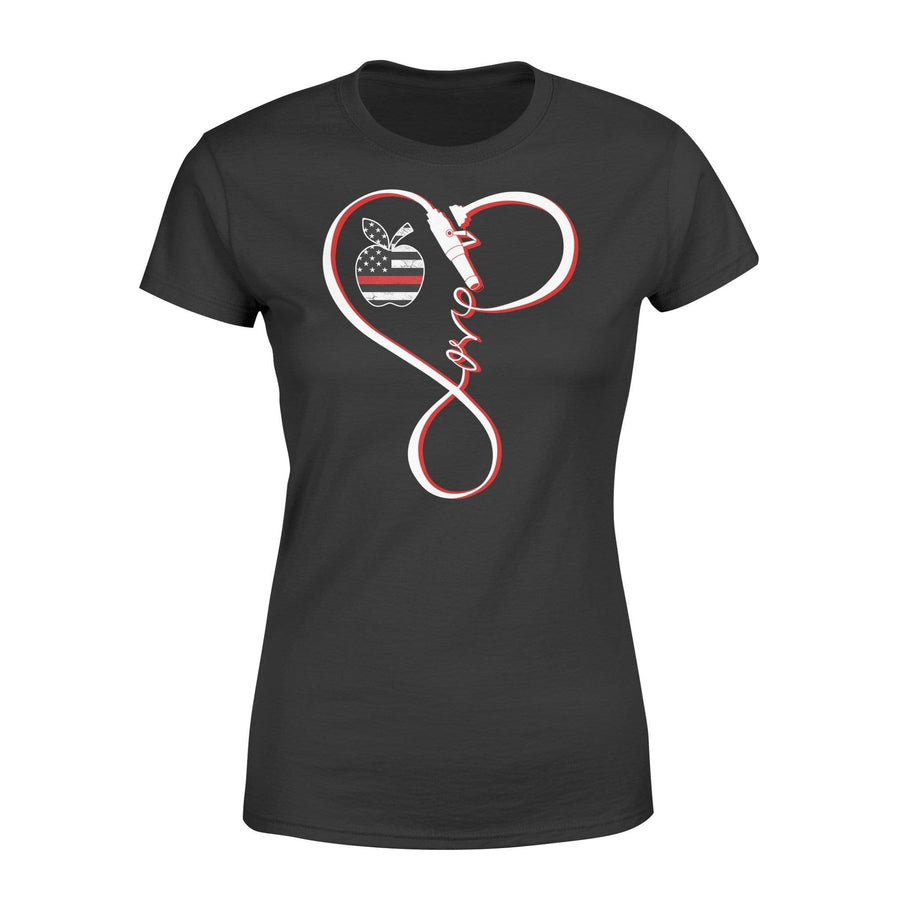 Apparel XS / Black TRL Infinity Fire Hose Teacher Shirt - Standard Women's T-shirt - DSAPP