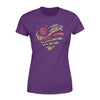 Apparel XS / Purple TRL-  Leopard Heart Wife Shirt - Standard Women's T-shirt - DSAPP