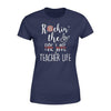 Apparel XS / Navy TRL - Rockin' The Teacher And Fire Wife Life Shirt - Standard Women's T-shirt - DSAPP