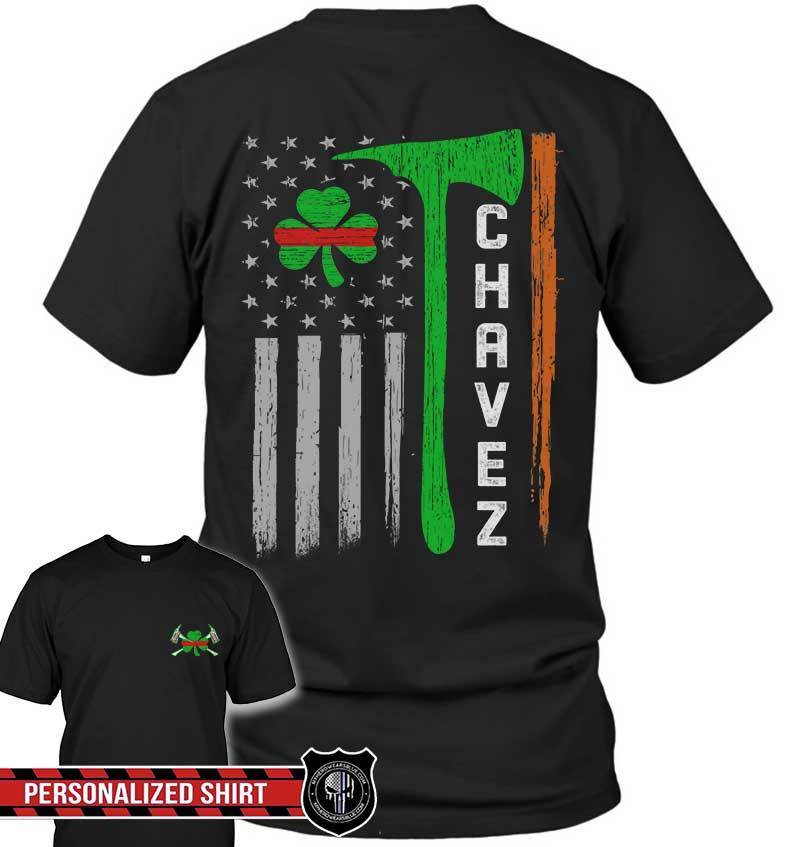 St Patrick Day Irish Axe Flag Shirt