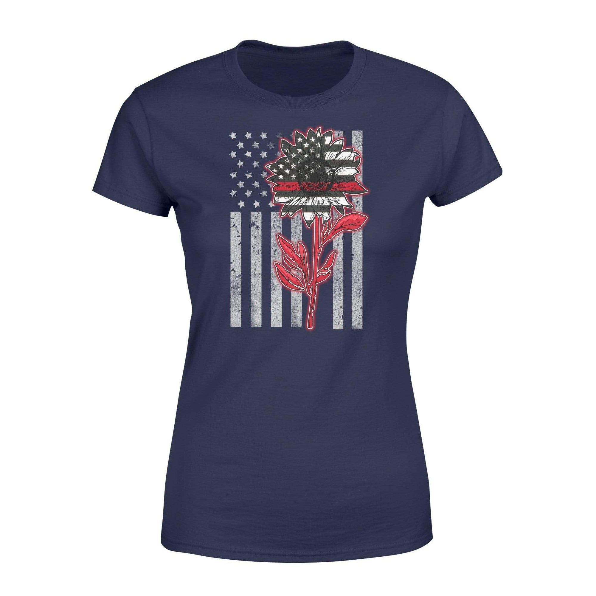Apparel XS / Navy TRL - Sunflower Flag Shirt - Standard Women's T-shirt