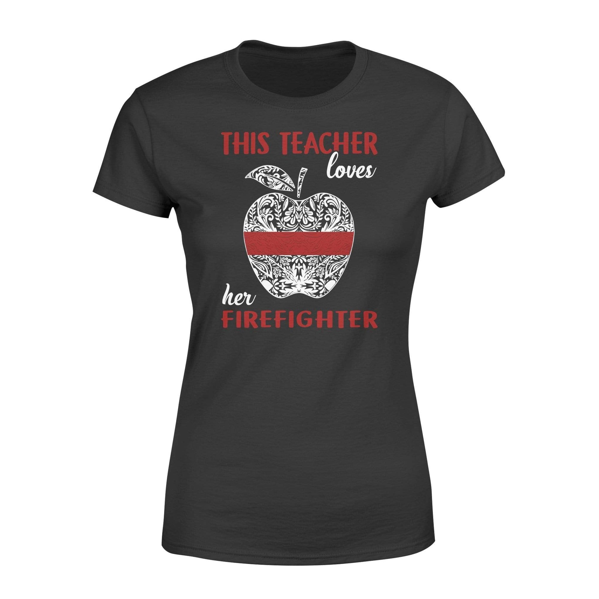Apparel XS / Black TRL - This Teacher Loves Floral - IF13-IC13-DS83 - Standard Women's T-shirt - DSAPP
