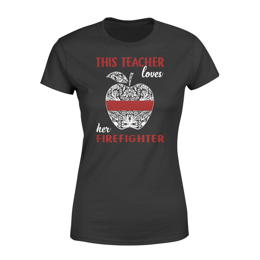 Apparel XS / Black TRL - This Teacher Loves Floral - IF13-IC13-DS83 - Standard Women's T-shirt - DSAPP
