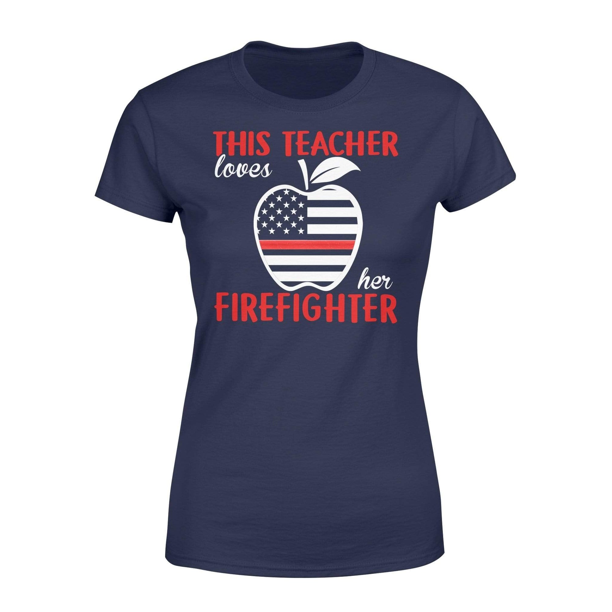 Apparel XS / Navy TRL - This Teacher Loves Shirt - Standard Women's T-shirt - DSAPP