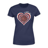Apparel XS / Navy TRL - Tie Dye Heart Shirt - Standard Women's T-shirt - DSAPP
