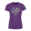 Apparel XS / Purple TWL-Leopard Patterned  Flag Heart Shirt - Standard Women's T-shirt - DSAPP