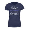 Apparel XS / Navy UK Thin Blue Line - Teacher - Perfect Police Wife Shirt - Standard Women's T-shirt