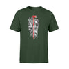 Apparel S / Forest Vertical UK Thin Red Line Distressed Flag - Firefighter Axe Shirt - Standard T-shirt