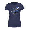 Apparel XS / Navy Xmas - Personalized Shirt - TBL - Snowflake Pattern Flag Heart  - Standard Women's T-shirt - DSAPP