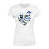 Apparel XS / White Xmas - Personalized Shirt - TBL - Snowflake Pattern Flag Heart  - Standard Women's T-shirt - DSAPP