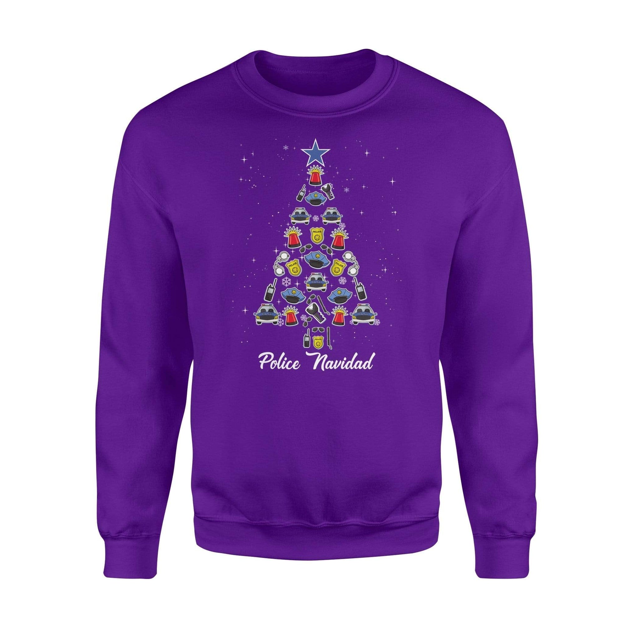 Apparel S / Purple Xmas - TBL Things Tree Shirt - Standard Fleece Sweatshirt - DSAPP