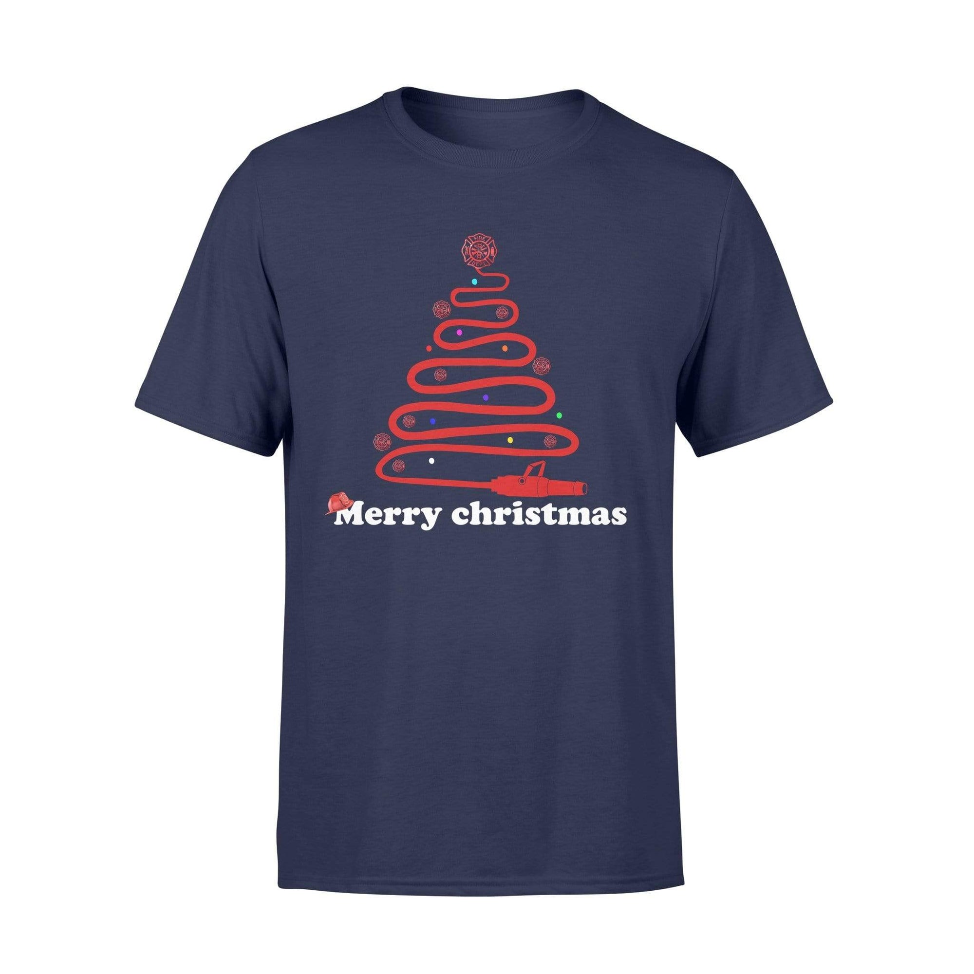 Apparel S / Navy Xmas - TRL - Xmas Tree Fire Hose Shirt - Standard T-shirt - DSAPP