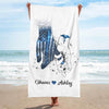Always By Your Side Police And Nurse Personalized Beach Towel