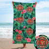 Firefighter Tropical Beach Towel