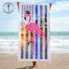 Beach Towel 37" x 74" Flamingo Beach Towel