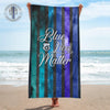 Beach Towel 37" x 74" Galaxy Blue Stripe - Police Beach Towel