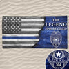 Half Flag The Legend Has Retired Personalized Beach Towel
