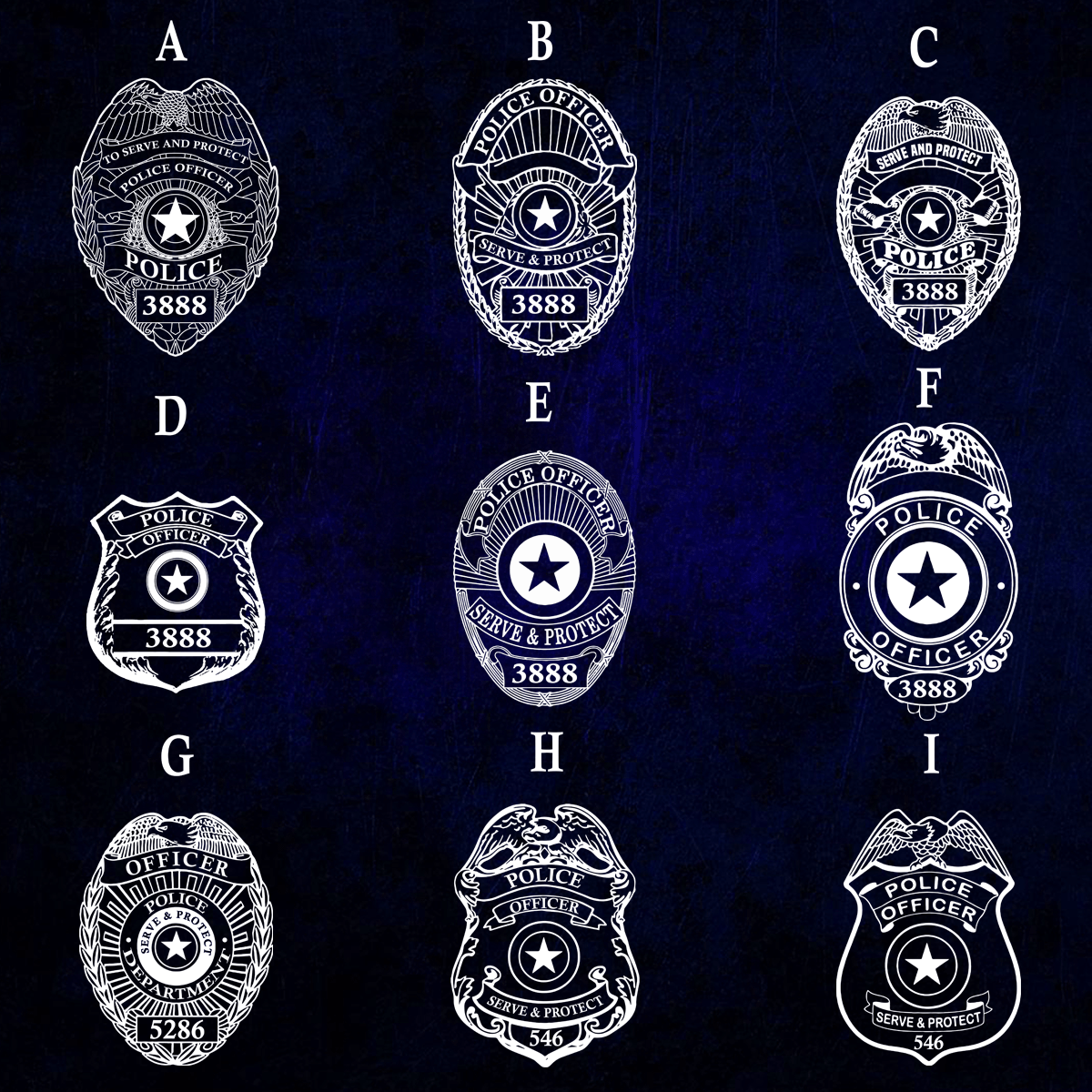 Beach Towel 37" x 74" Personalized Beach Towel - Police Car And Badge