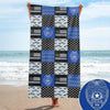 Police Car Personalized Beach Towel