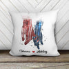 Always By Your Side Police And Firefighter Personalized Pillow (Insert Included)