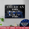 Canvas Prints 12" x 8" American By Birth Leo By Choice Personalized Canvas