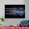 Canvas Prints 12" x 8" Born Live Die For Thin Blue Line - Personalized Canvas