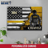 Half Flag - Security Suit - Yellow Personalized Canvas