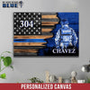 Canvas Prints 12" x 8" Half Flag - USPIS Suit - Personalized Canvas
