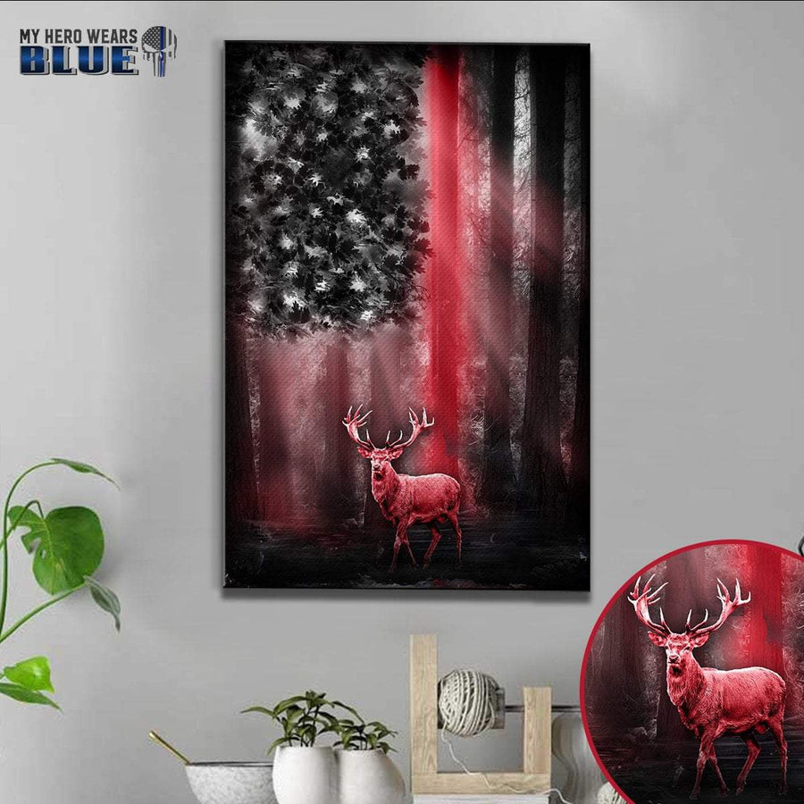 Canvas Prints 8" x 12" Hunting - Thin Red Line - Under The Sun Light Canvas
