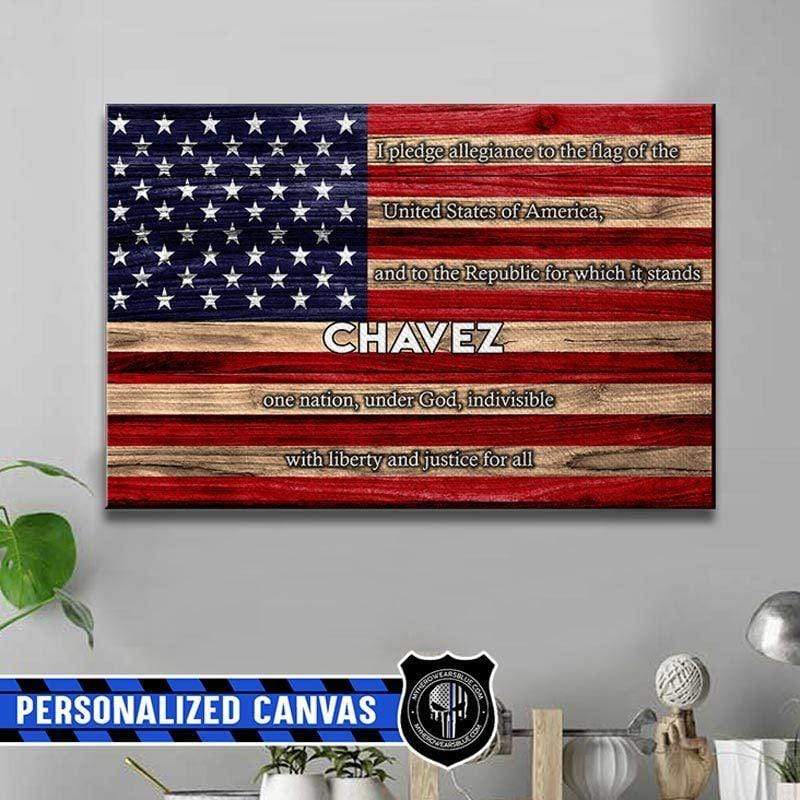 Patriot - I Pledge Personalized Canvas