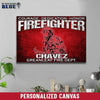 Canvas Prints 12" x 8" Personal Canvas - Courage Dedication Honor - Firefighter