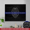 Personalized - Blessed Are The Peacemakers - Police Badge Canvas