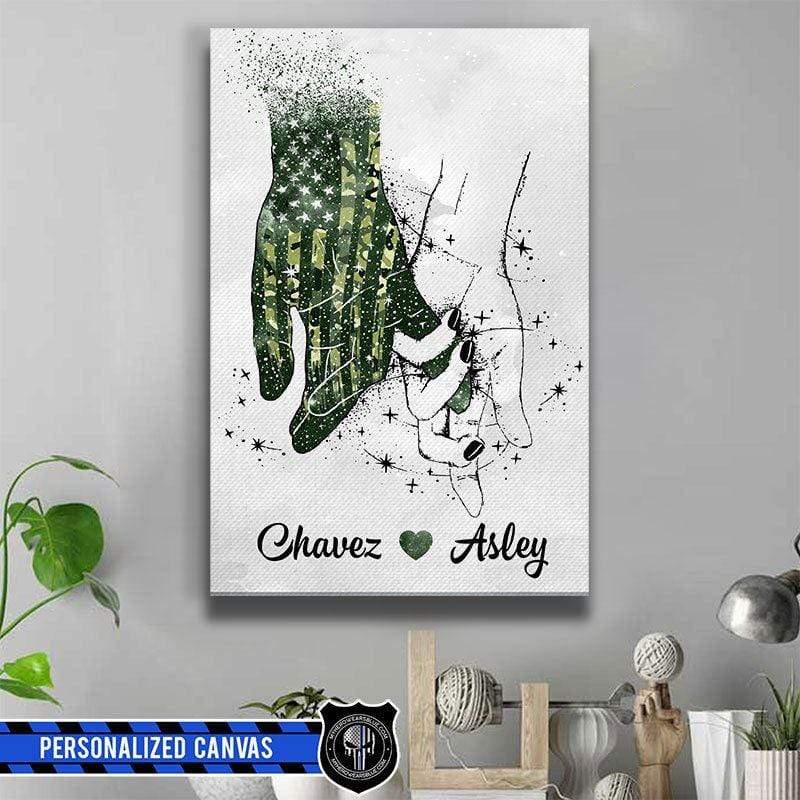 Army - Always By Your Side Personalized Canvas Print