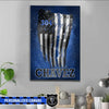 Canvas Prints 16" x 24" - BEST SELLER Personalized Canvas - Beautiful Galaxy Distressed Flag