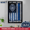 Canvas Prints 8" x 12" Personalized Canvas - Duty Honor Courage