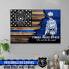 Canvas Prints 12" x 8" Personalized Canvas - Female Police Officer - It's Not For The Weak