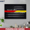 Canvas Prints 12" x 8" Personalized Canvas - Firefighter x Dispatcher - Hero Sunshine