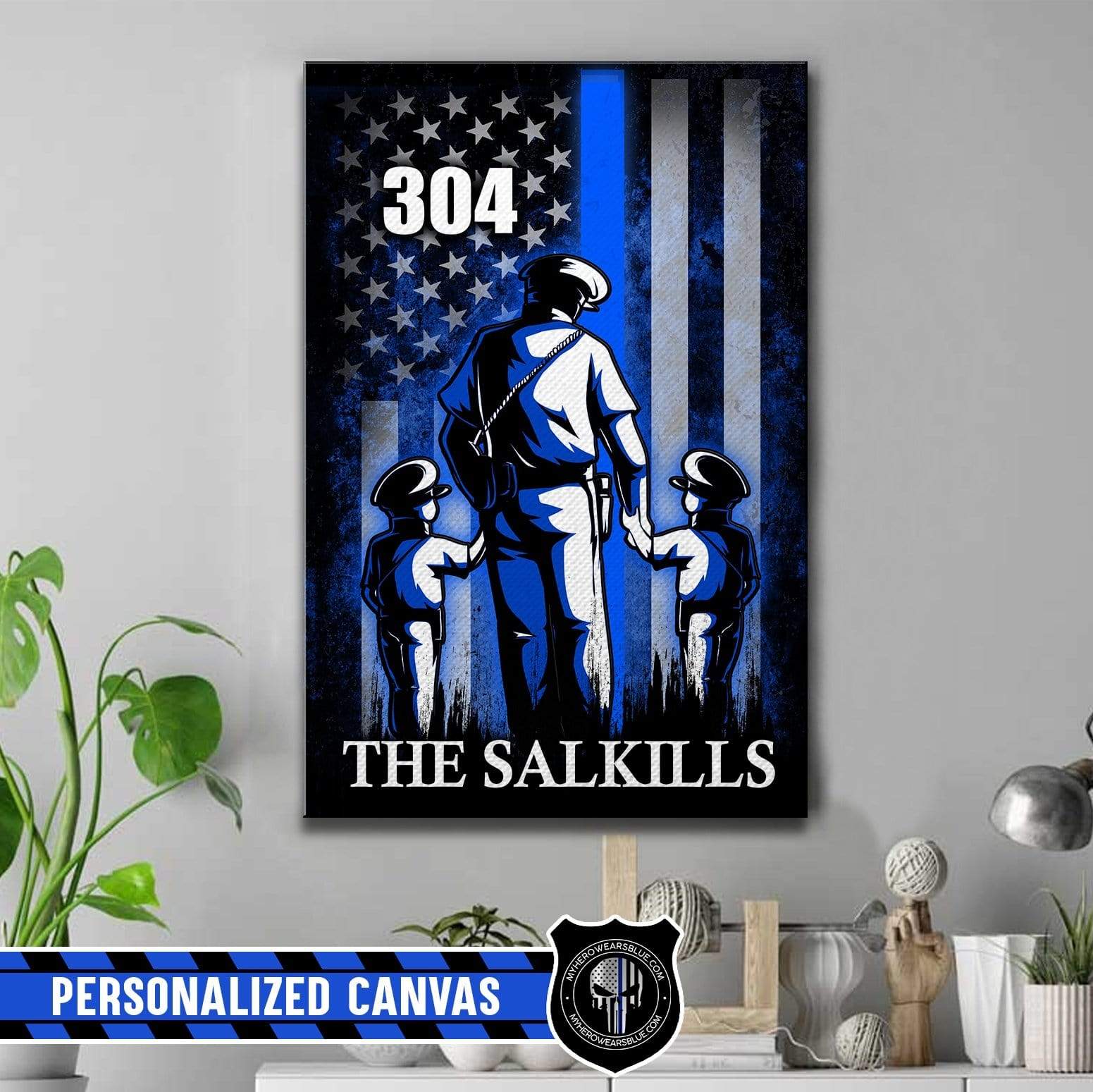 Canvas Prints 16" x 24" - BEST SELLER Personalized Canvas - Grandpa The Legend