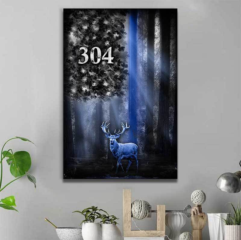 Hunting - Thin Blue Line - Under The Sun Light Canvas Canvas Print