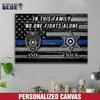 Canvas Prints 12" x 8" Personalized Canvas - In This Family - Police x Firefighter