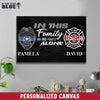 Canvas Prints 12" x 8" Personalized Canvas - In This Family - Police x Firefighter - Ver 2