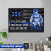 Canvas Prints 24" x 16" - BEST SELLER Personalized Canvas - Load Aim Fire - Police