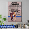 Canvas Prints 16" x 24" - BEST SELLER Personalized Canvas - My Dad Is A Police
