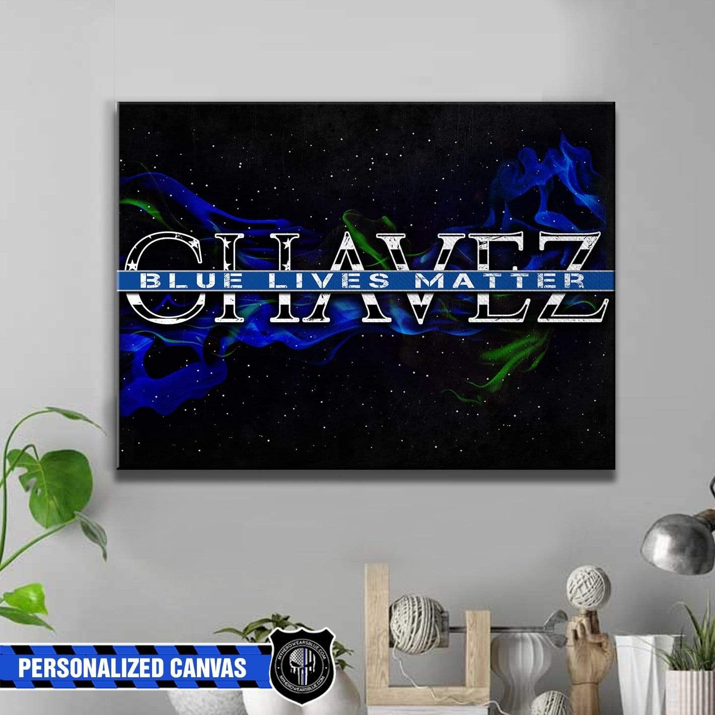 Canvas Prints 24" x 16" - BEST SELLER Personalized Canvas - Name - Slogan Cut Through