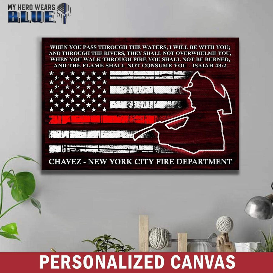 Canvas Prints 12" x 8" Personalized Canvas - Pass Through The Water